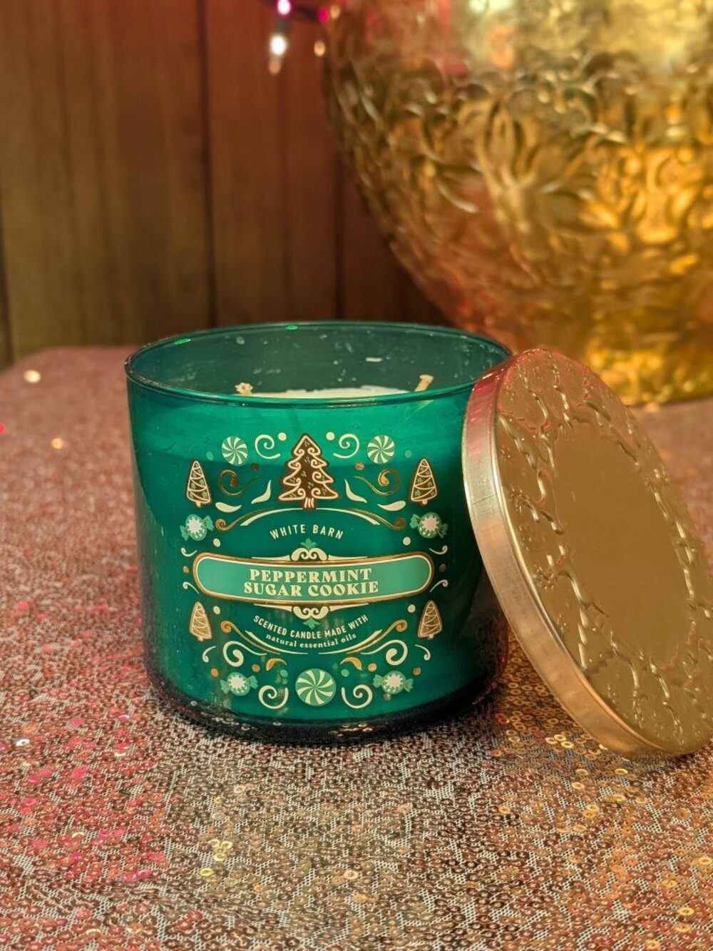 Bath & Body Works Peppermint Sugar Cookie 3-Wick Scented Candle